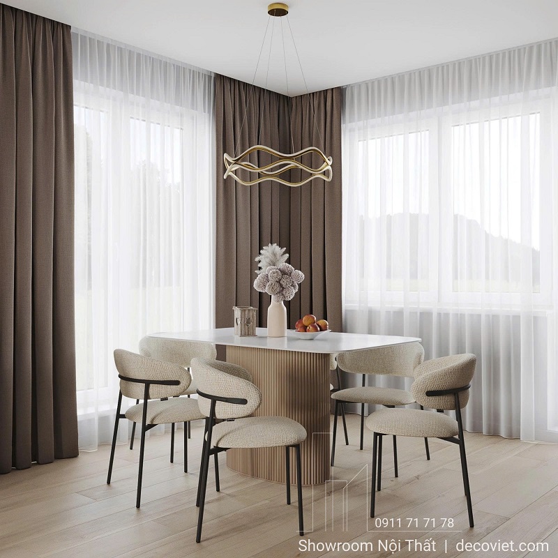 Bộ Bàn Ăn 6 Ghế Hiện Đại 2821S