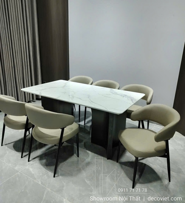 Set bàn ăn 6 ghế cao cấp 2836S phong cách hiện đại