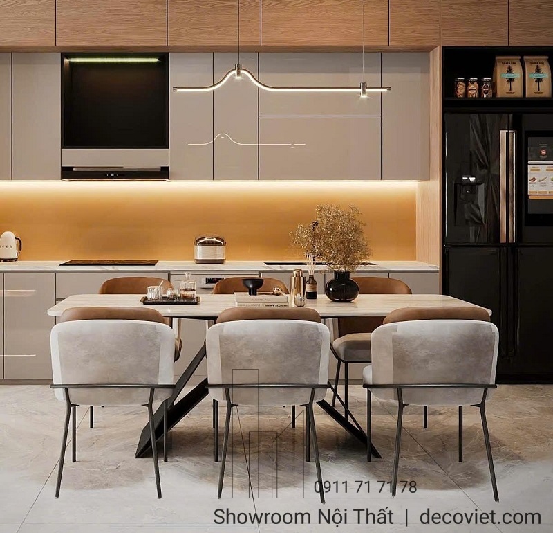 Bộ Bàn Ăn 6 Ghế Mặt Đá 2481S