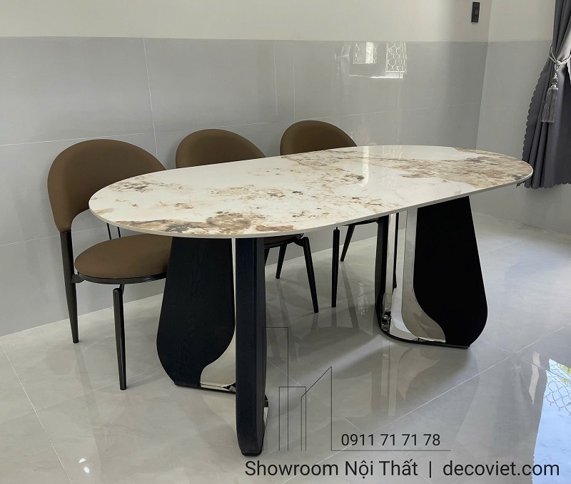 Bộ bàn ăn 6 ghế mặt đá 2722S đẹp, bền và sang trọng