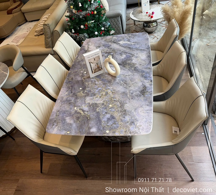 Bộ bàn ăn 6 ghế hiện đại sang trọng phù hợp căn hộ và nhà phố