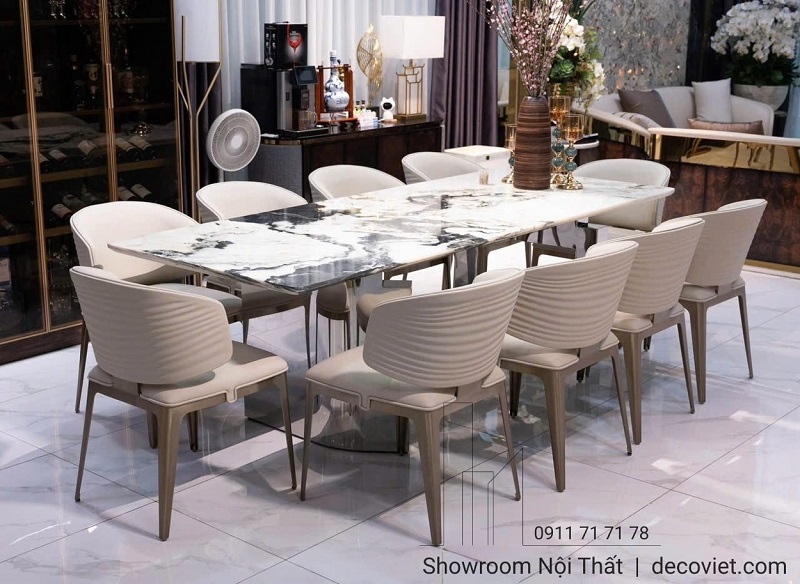 bộ bàn ăn mặt đá 2939S phong cách hiện đại sang trọng tinh tế