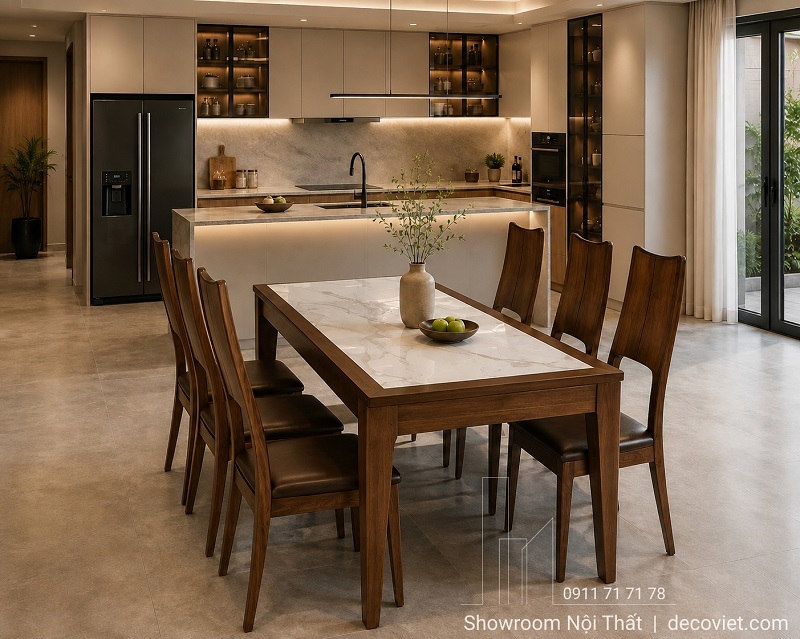 Bộ Bàn Ăn Gỗ 6 Ghế 3020S
