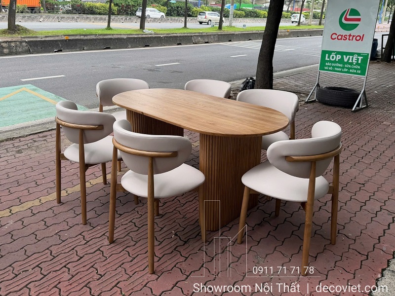 Bộ Bàn Ghế Ăn Gỗ 6 Người 3001S