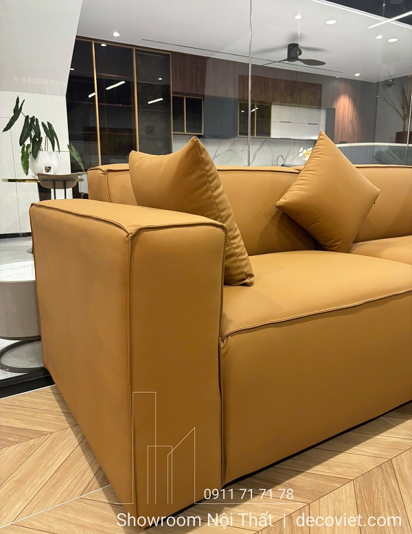 Bộ bàn ghế sofa da đẹp giá rẻ thiết kế đơn giản, tinh tế và bền đẹp