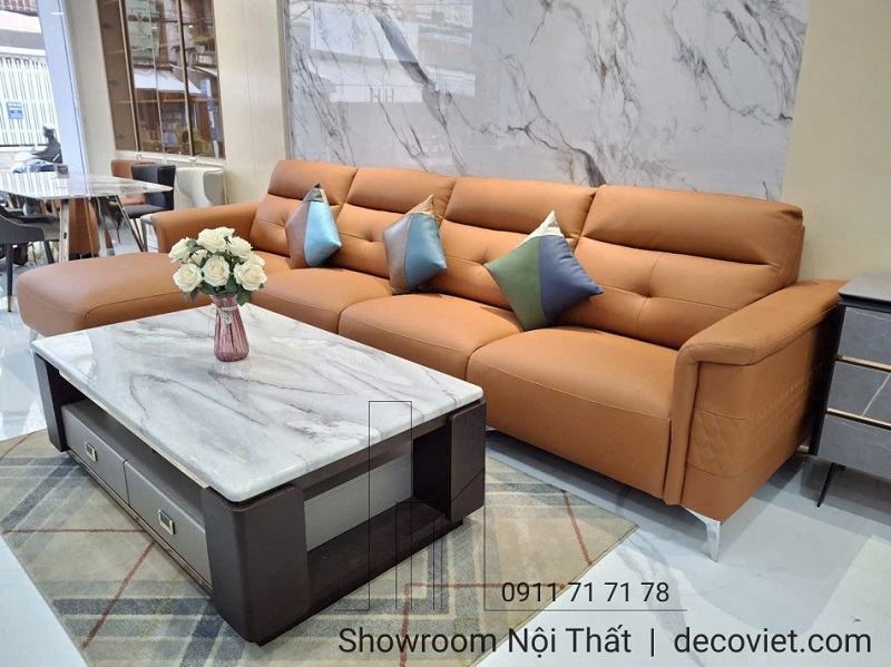 sofa da phòng khách