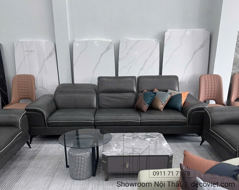 set ghế sofa da bò Ý cao cấp