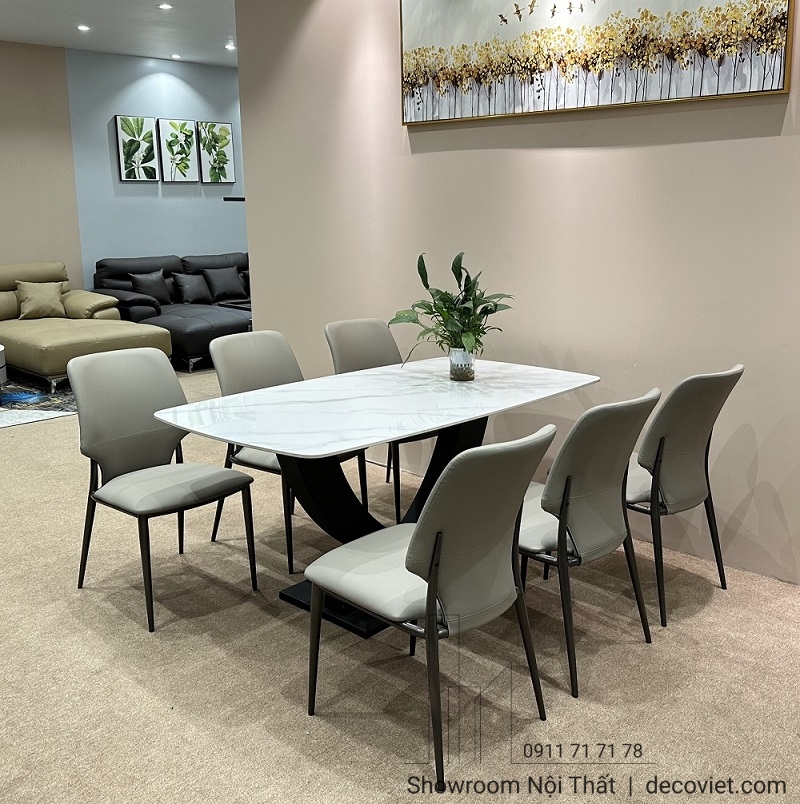 Bàn Ăn 6 Ghế Giá Rẻ 1196S | Showroom Bàn Ghế Ăn 2023