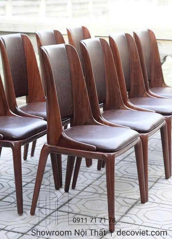Ghế Ăn Gỗ Óc Chó Bọc Da 475S