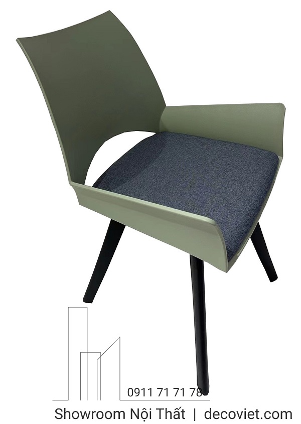 mẫu ghế cafe nhựa bọc nệm êm ái, thư giãn