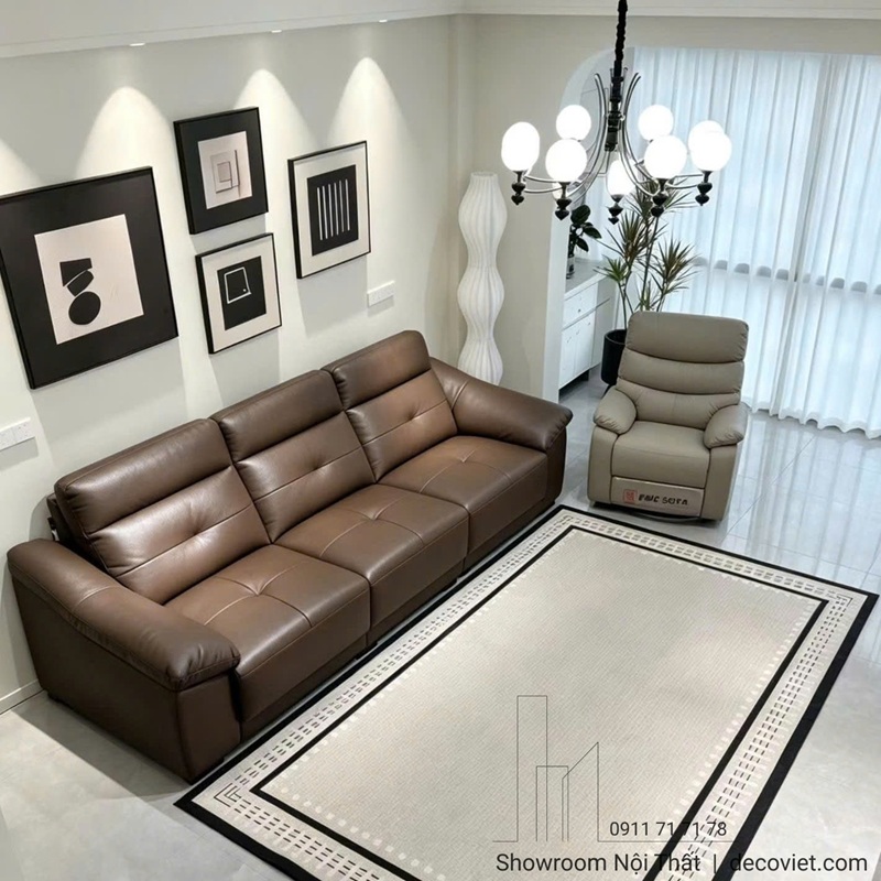 Ghế Sofa Băng Bọc Da Đẹp 1193T
