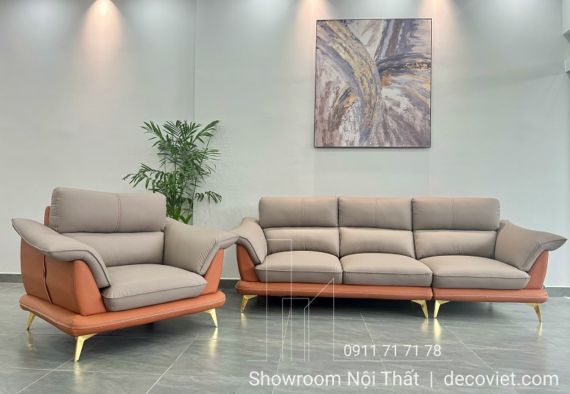 sofa băng bọc da