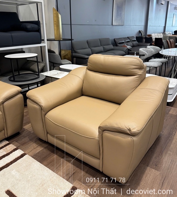 ghế sofa đơn da thật