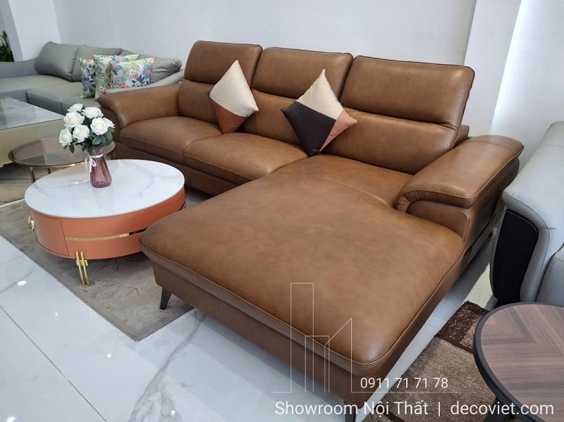 sofa da bò Ý form rộng rãi ngồi êm phù hợp nhà phố chung cư