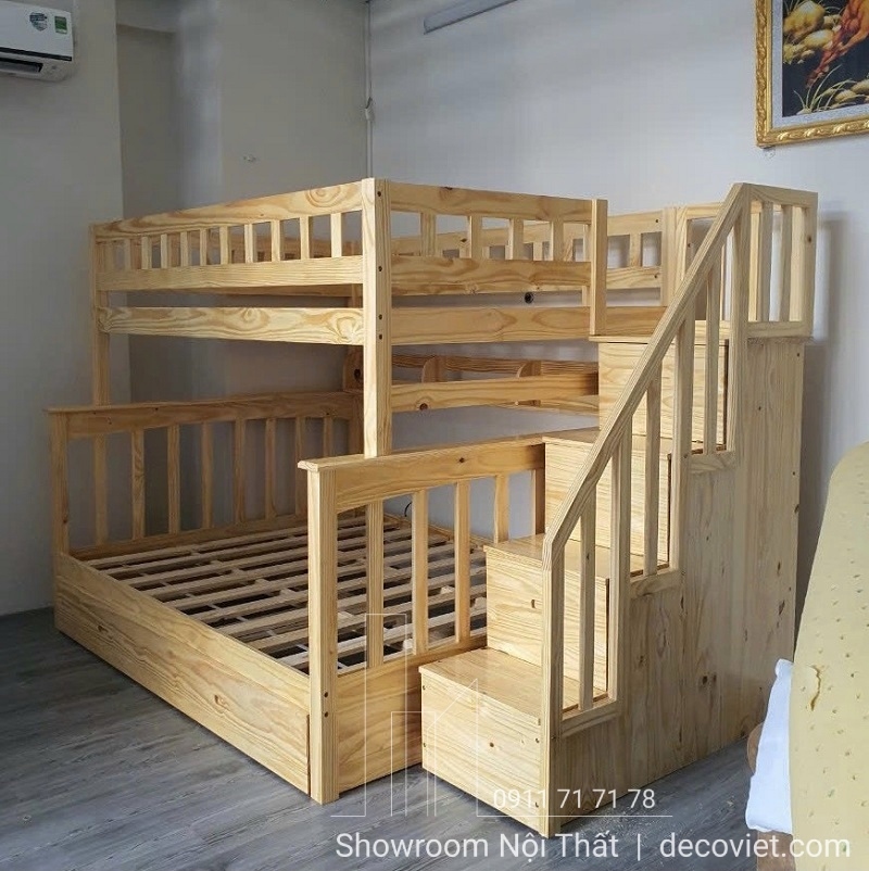 Giường 2 Tầng Gỗ 440T