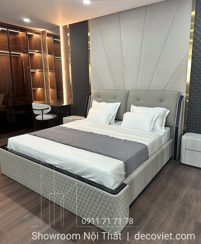 giường ngủ bọc da hiện đại giá rẻ