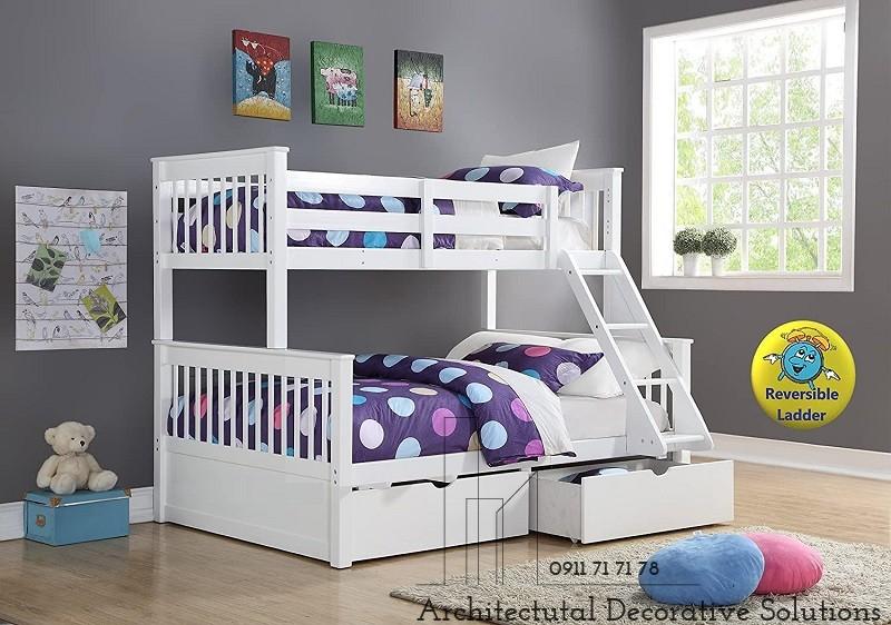Giường Tầng Giá Rẻ 1T – Trắng