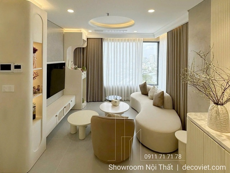Hoàn Thiện Nội Thất Chung Cư 2 Phòng Ngủ 74m2 Hiện Đại
