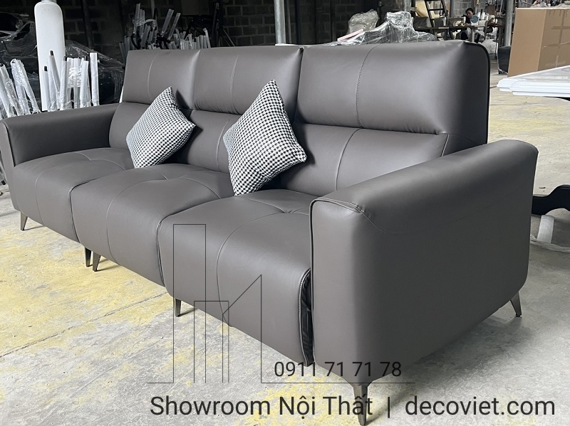 sofa băng bọc da hiện đại
