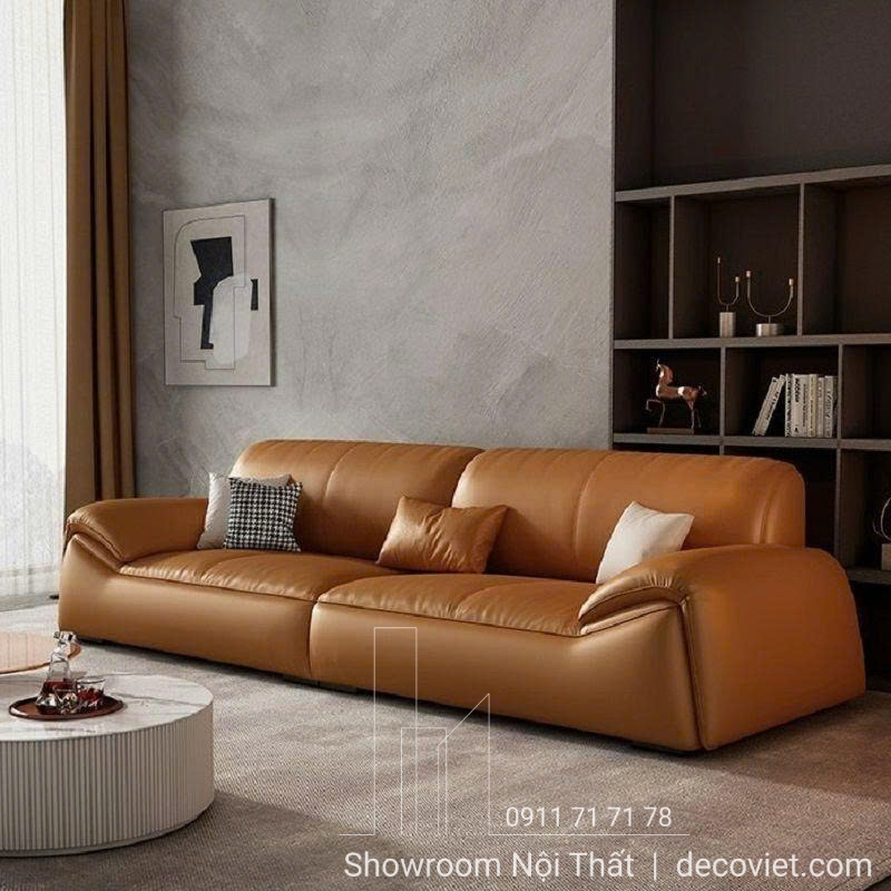 ghế sofa băng màu da bò cao cấp