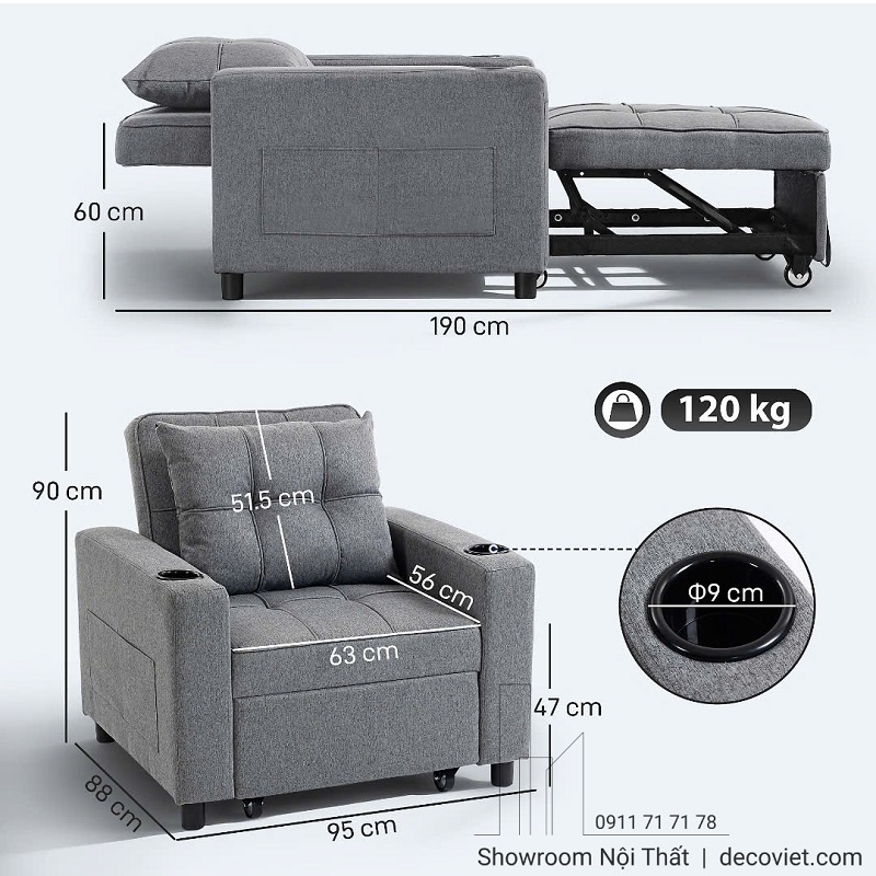 Sofa Bed Cao Cấp 108T
