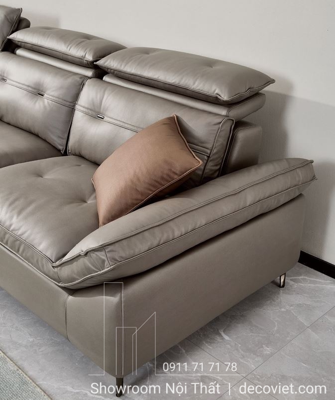 sofa bọc da nhập khẩu thiết kế đẹp