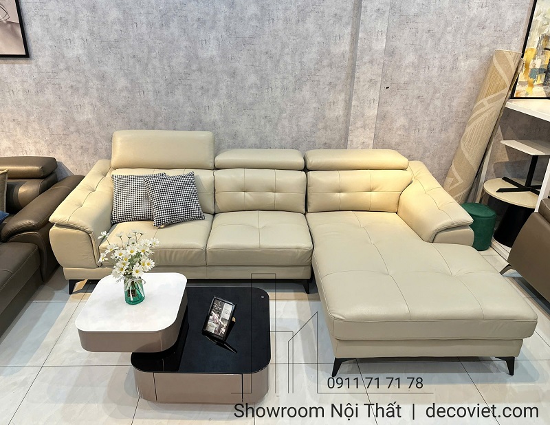 sofa da bò hiện đại