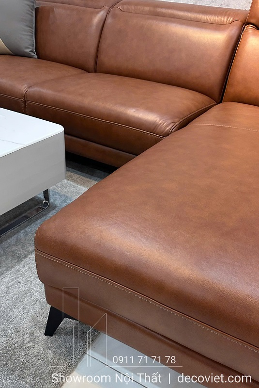 ghế sofa da bò thật tôn lên vẻ đẹp sang trọng
