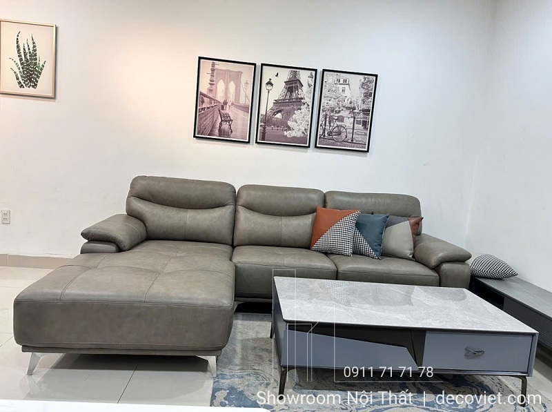 sofa da bò hiện đại