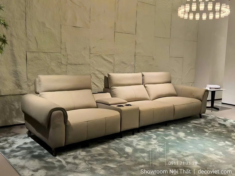 sofa da bò 1147T chỉnh điện thư giãn cao cấp nhập khẩu