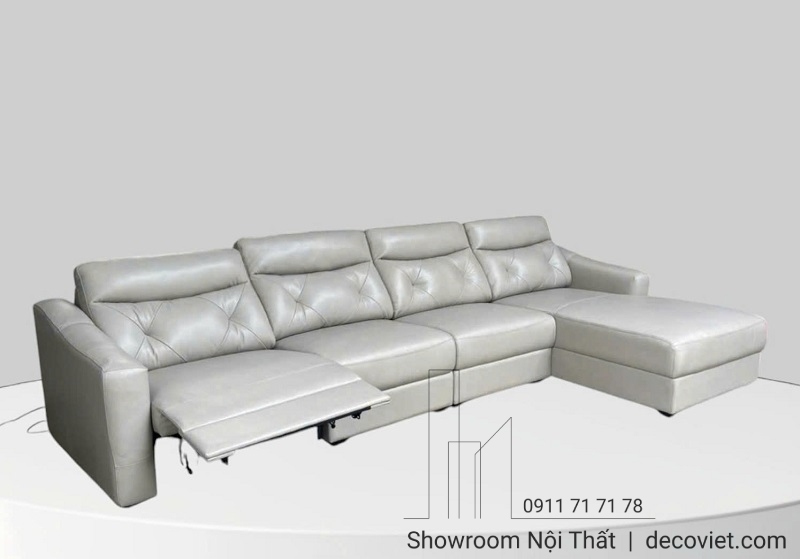 sofa da bò ý nhập khẩu chỉnh điện thông minh