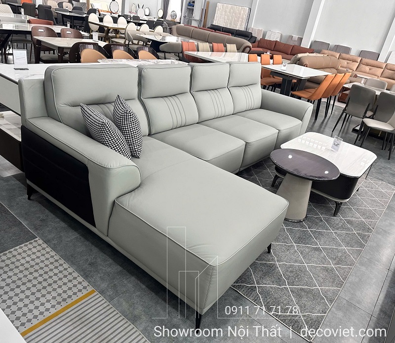 Sofa Phòng Khách Cao Cấp 1105T gam màu trung tính, dễ phối nội thất