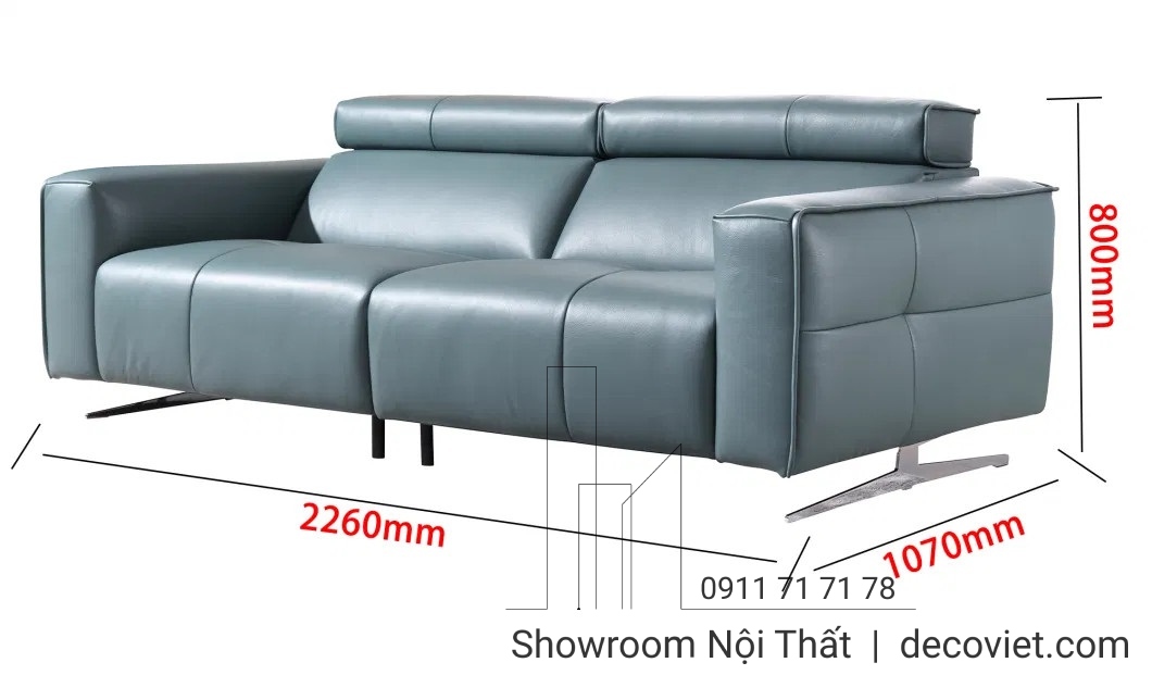 Sofa Da Chỉnh Điện Thông Minh 