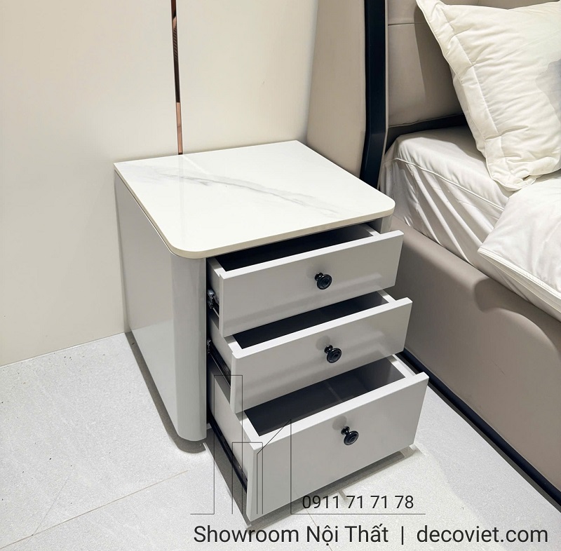 Tủ tab đầu giường với 3 ngăn kéo mở rộng, thiết kế tiện dụng