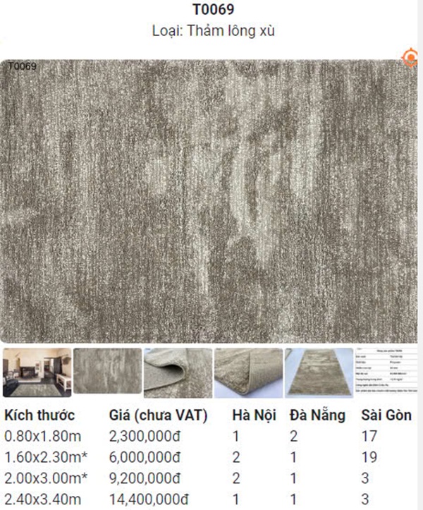 Thảm Lót Sofa