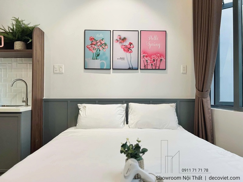 thi công căn hộ dịch vụ nhỏ tối ưu không gian