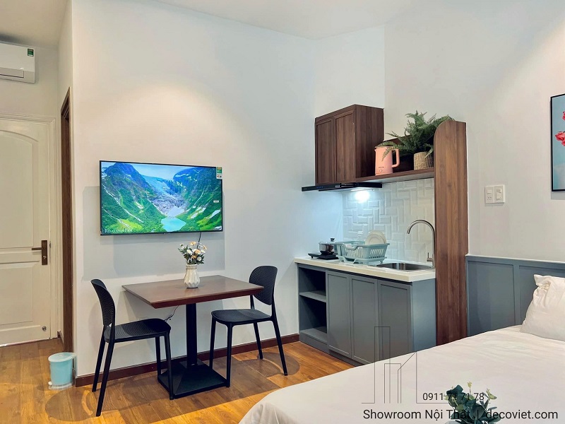 thiết kế thi công căn hộ dịch vụ cho thuê ngắn hạn