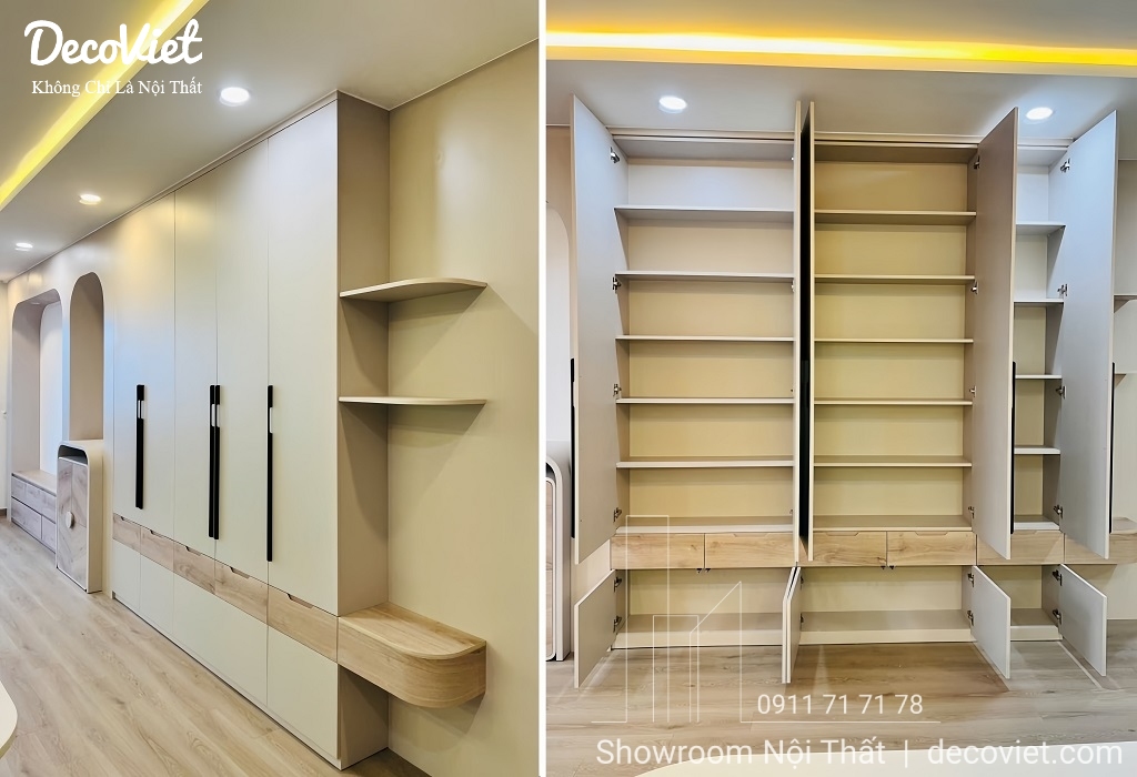 Thi công nội thất căn hộ Palm Heights trọn gói