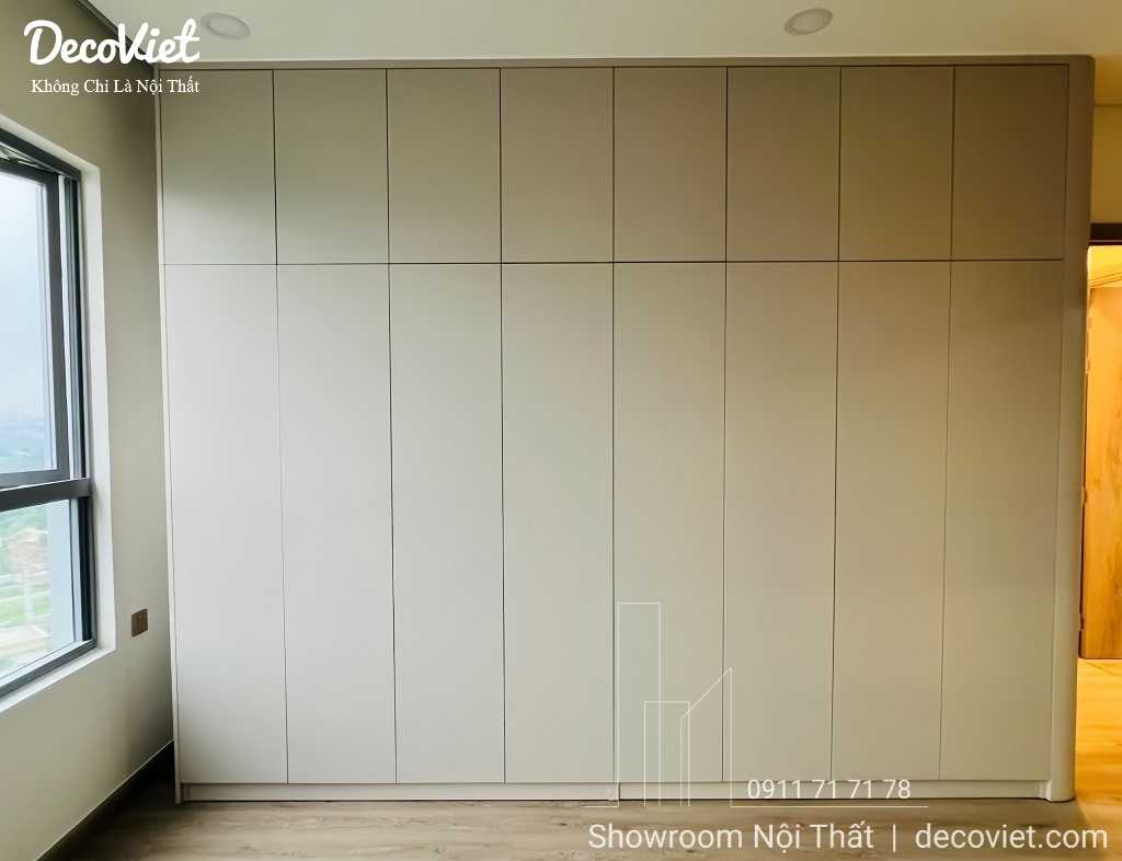 Thi công nội thất phòng ngủ căn hộ Palm Heights