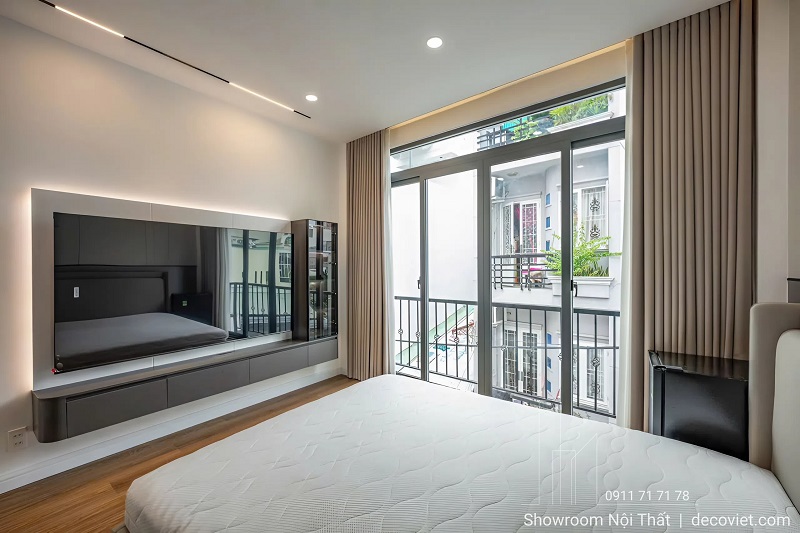 Kệ tivi treo tường giúp tối ưu diện tích và tăng tính thẩm mỹ cho không gian