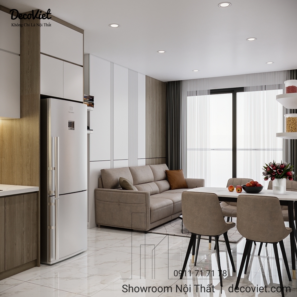 thiết kế nội thất phòng khách chung cư vinhomes grand park