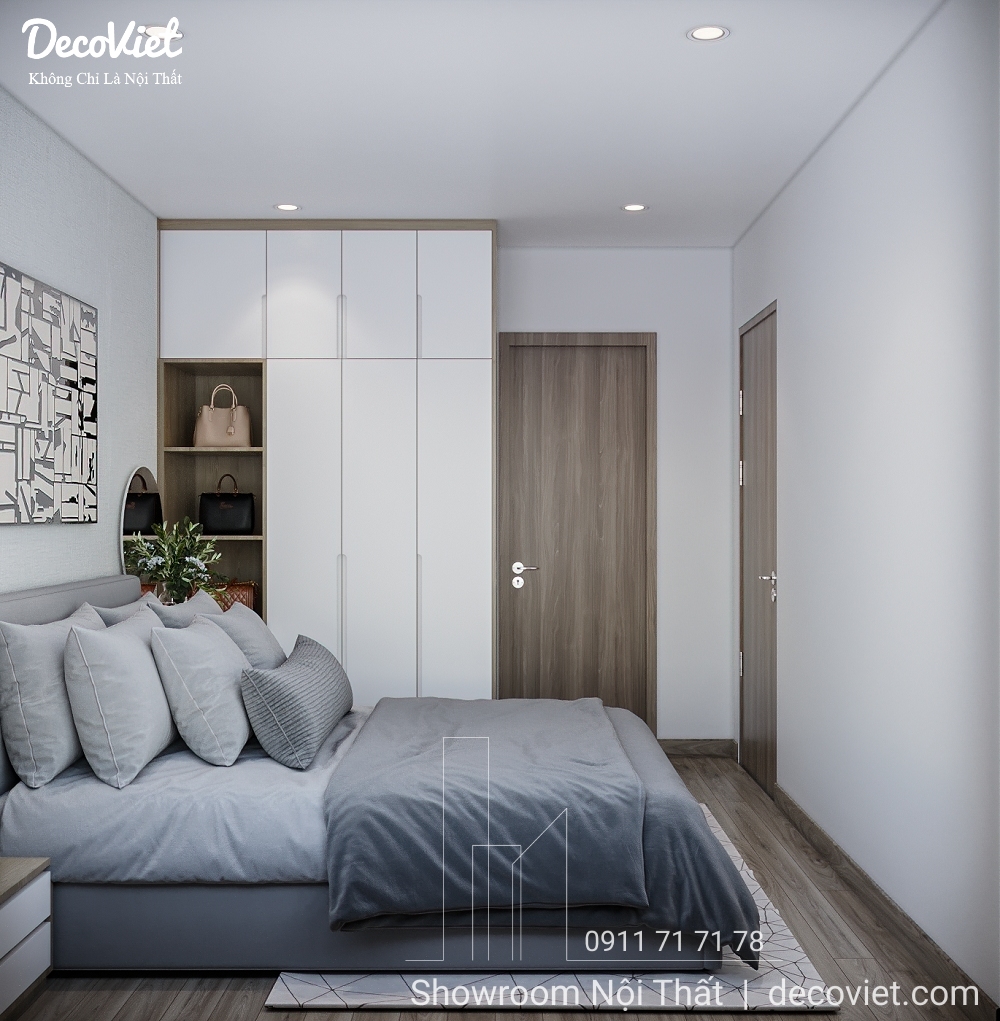 thiết kế nội thất phòng ngủ căn hộ vinhomes grand park