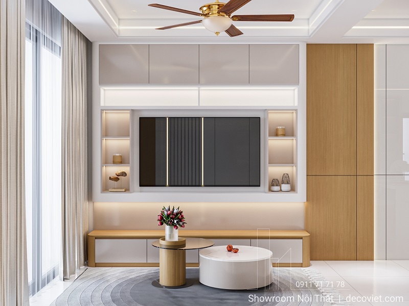 Bàn trà và sofa đẹp trong phòng khách Saigon South