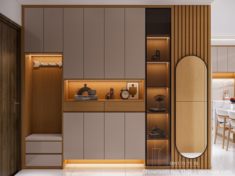 Khu vực tiền sảnh hiện đại căn hộ Saigon South Residences