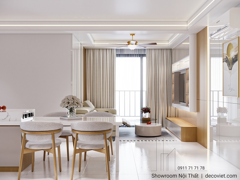 Thiết kế nội thất hiện đại căn hộ Saigon South Residences