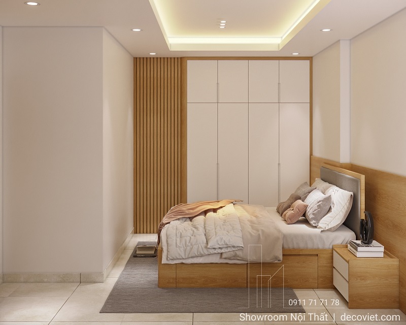 Phòng ngủ 3 căn hộ Tecco Linh Đông bố trí gọn gàng, tối ưu diện tích