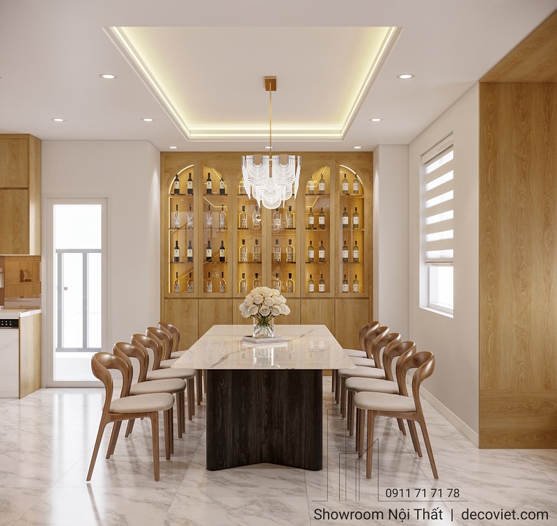 Bố trí khu vực bàn ăn trong căn hộ Tecco Linh Đông 3PN