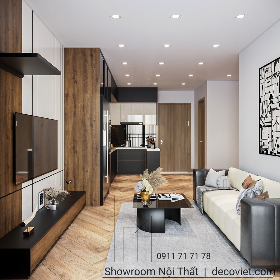 thiết kế nội thất căn hộ hiện đại