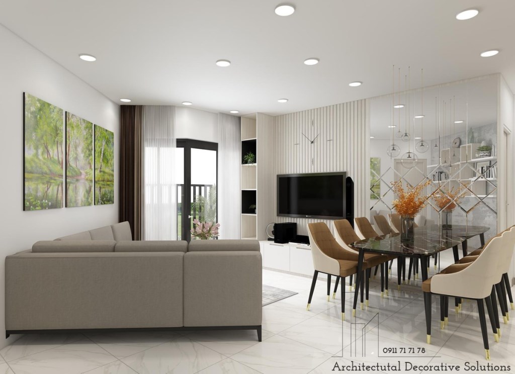 Thiết kế nội thất căn hộ Safira Khang Điền 2 phòng ngủ