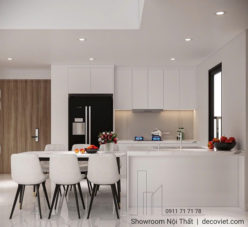 thiết kế thi công nội thất phòng bếp 